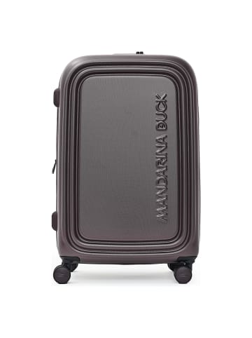 Mandarina Duck Logoduck + 4 Rollen Trolley M 69 cm in choco ice