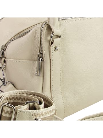 Toscanto Toscanto Umhängetasche, Citytasche Leder beige ca. 22cm