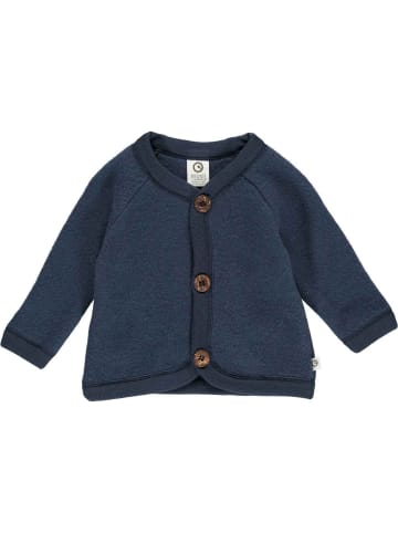 müsli Fleecejacke aus Merinowolle in blue