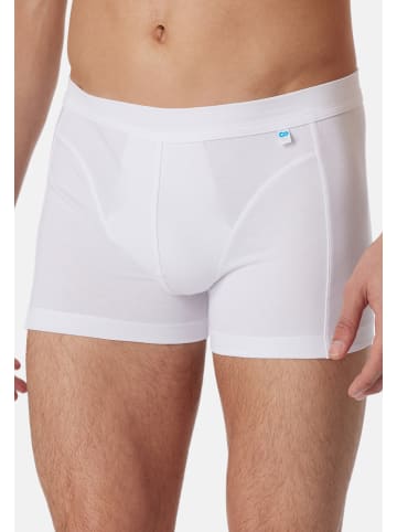 Schiesser Retro Short / Pant Long Life Cotton in Schwarz / weiß