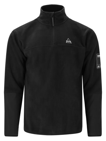 SOS Fleece-Pullover Laax in 1001 Black