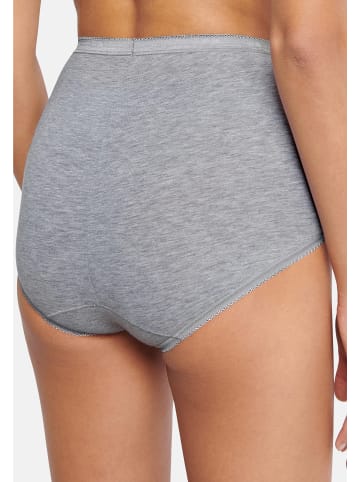 Sloggi Maxi Slip Basic+ in Weiß / Dunkelblau / Grau