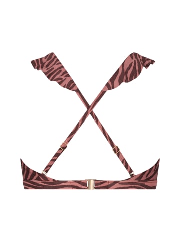 Beachlife Bikini-top Zebra in pink_animalprint