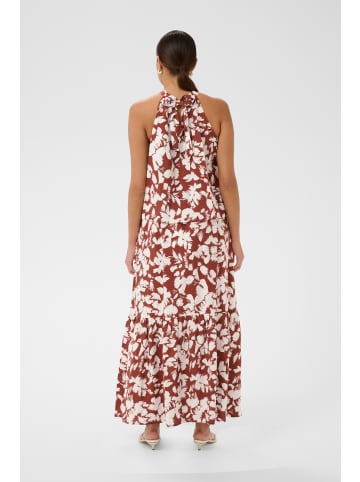 Kaffe Kurzarm-Bluse KAevie A-shape in Henna Chalk Flower