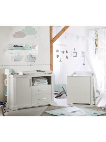 roba Kindermöbelset Maxi 2-tlg. Weiß mit Bett & breiter Wickelkommode