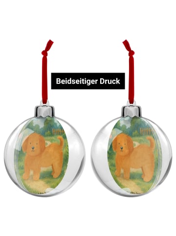 Mr. & Mrs. Panda christbaumkugel Hund Flauschig Design ohne Spruch in Weiß