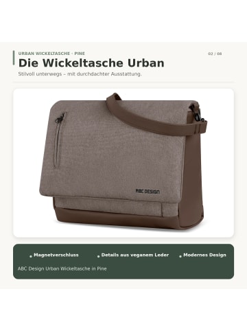 Wickeltasche Urban & Mulltuch Blaubaer in Nature