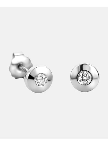 Diamant L'éternel Ohrringe aus 585 Weißgold mit 0.08 Karat Diamant