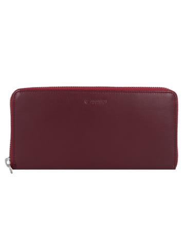 Esquire Viktoria Geldbörse RFID Leder 19 cm rot