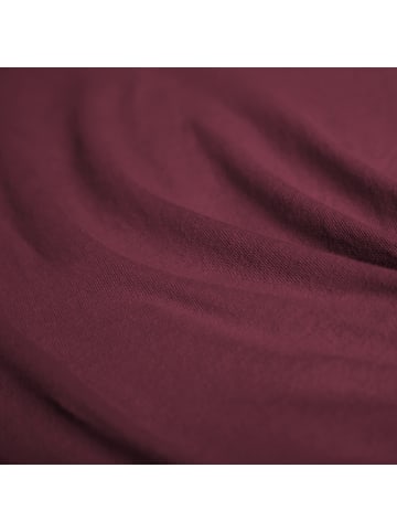Hahn H.G. Hahn Spannbetttuch Primera Mako-Feinjersey in bordeaux