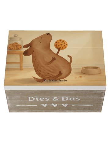 Mr. & Mrs. Panda Aufbewahrungsbox Hund Keks Design ohne Spruch in Weiß