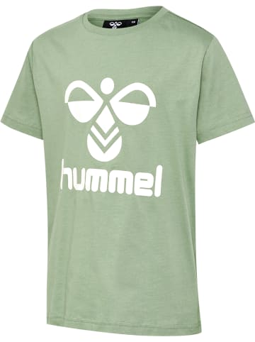 Hummel Hummel T-Shirt Hmltres Kinder in HEDGE GREEN/BLACK