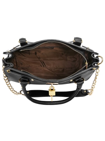 Cluty Handtasche echt Leder in schwarz