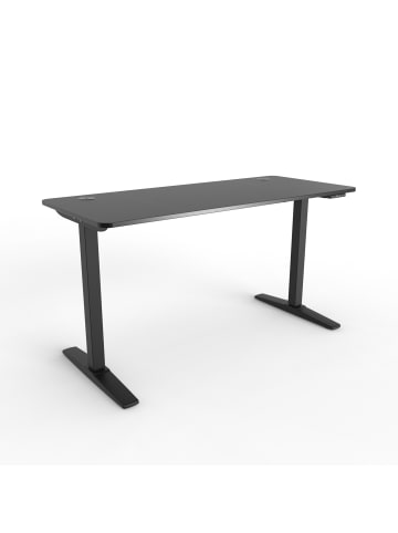 pro.tec Höhenverstellbarer Tisch Kento in Schwarz (L)140cm