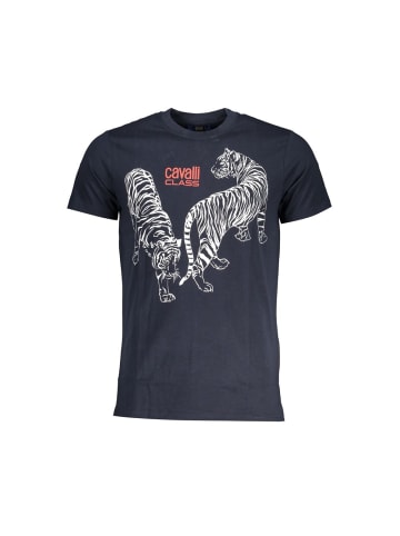 cavalli CLASS Blau Baumwolle Herren T-Shirt