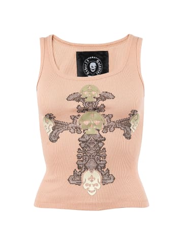 Roberto Geissini Gold Skull Top