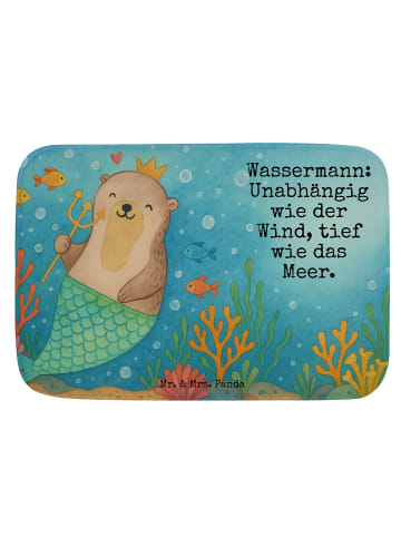 Mr. & Mrs. Panda Badeteppich Wassermann Astrologie Design mit Sp... in Weiß