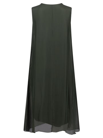 CARTOON Seidenkleid mit Pailletten in Bronze Green