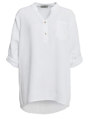 PM SELECTED Oversized Hemdbluse in Weiß