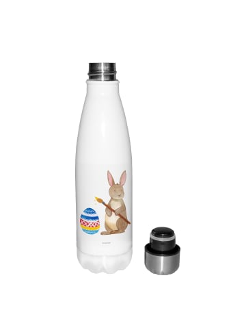 Mr. & Mrs. Panda Thermosflasche Hase Eier Malen ohne Spruch in Weiß