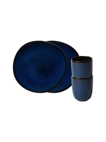 like. by Villeroy & Boch 4-tlg. Frühstücks-Set Lave in – in bleu