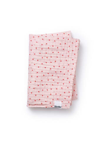 Elodie Details Crinkled Blanket - Sweethearts in Rosa 120 x 120cm