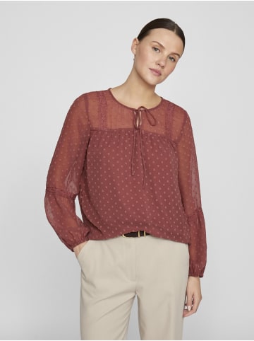 Vila Langarmbluse in Apple Butter