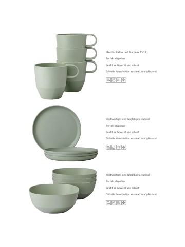 Mepal 12er Set Frühstücks-Set Silueta in Nordic White