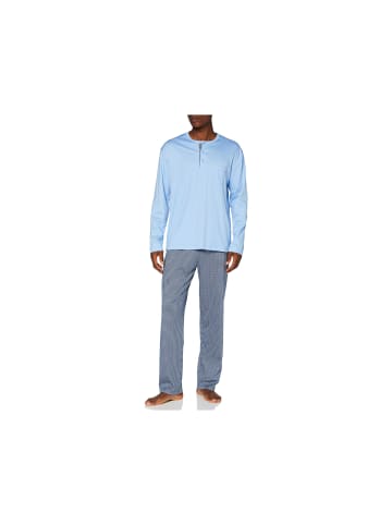 Calida Pyjama kurz für Herren in blau in blau
