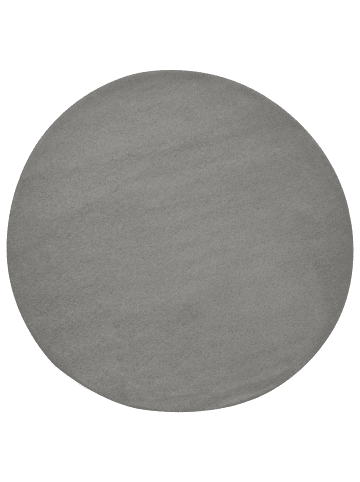 Beliani Kurzflor VASCO in Grau - (W) 140 x (L) 140 cm