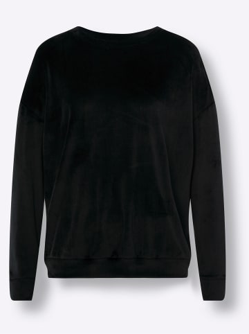 Sieh an! Langarmshirt in schwarz