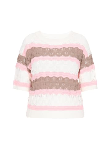 mimo Women Sweater in BROWN STRIPE