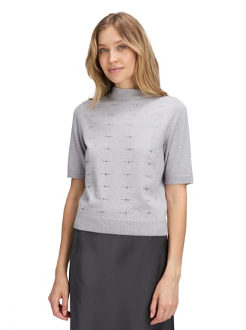 Betty Barclay Feinstrickpullover mit Stehkragen in Light Silver Melange