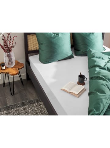 Beliani Bettlaken JANBU in Weiß - (W) 90 x (H) 30 x (L) 200 cm