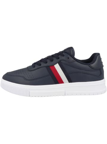 Tommy Hilfiger Sneaker low Supercup Leather Stripes in dunkelblau