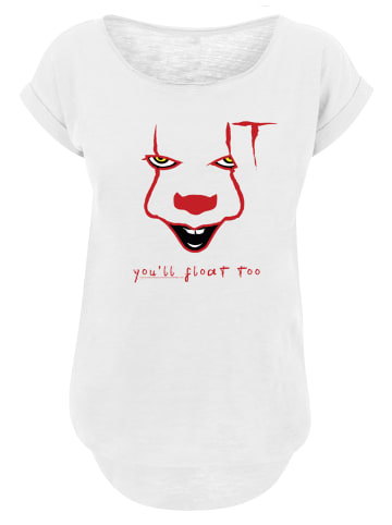 F4NT4STIC Long Cut T-Shirt IT Film ES Stephen King Pennywise Float in weiß