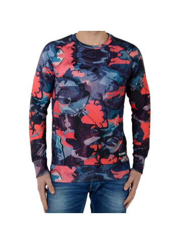 Eleven Paris Sweatshirt „Fix Harel M Olharel Print“ Blau