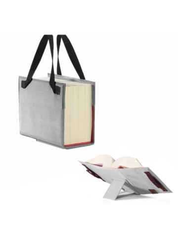 Barth & Bauer Nonbook - LexSKIN Einband in Gr. L (Sartorius) in Silber-Grau mit ausklappbarer