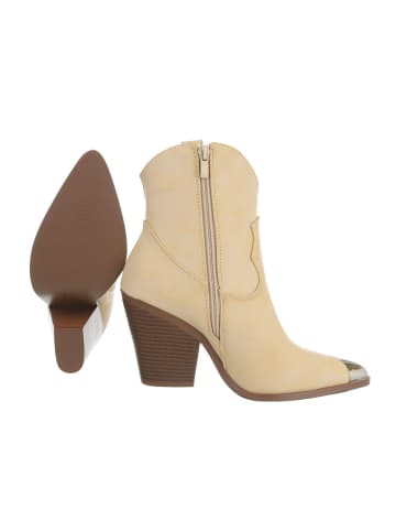 Ital-Design Stiefelette in Beige