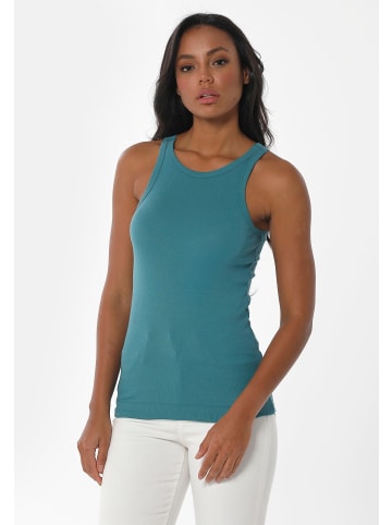Organication Top "WCASUAL014" in Petrolgrün
