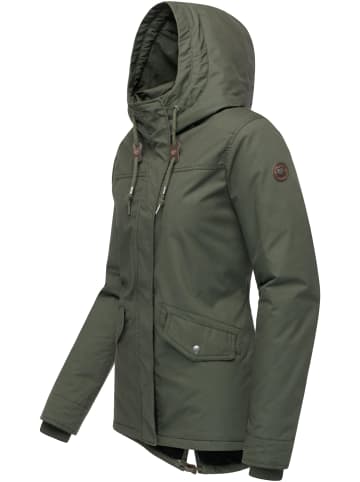 ragwear Winterjacke Parkker Warm YOUMODO in Dark Olive