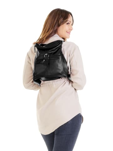 Forty degrees Rucksack echt Leder in schwarz