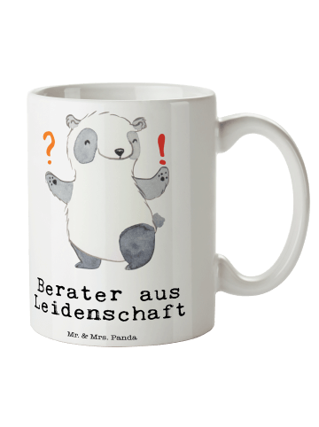 Mr. & Mrs. Panda Tasse Berater Leidenschaft mit Spruch in Weiß