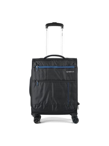 benzi 5825 4 Rollen Kabinentrolley 55 cm mit Dehnfalte in schwarz