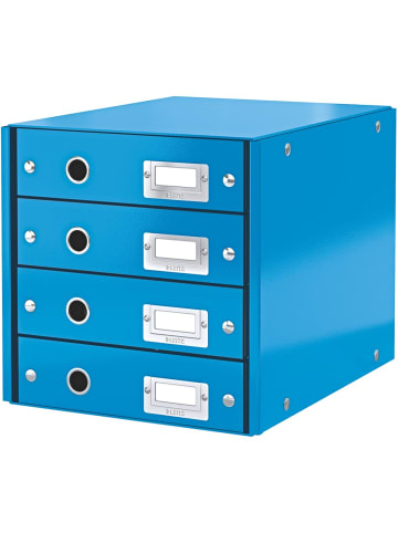 Leitz Schubladenbox 4 Fächer Karton blau