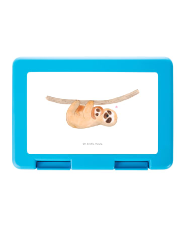 Mr. & Mrs. Panda Snackbox Faultier Kind ohne Spruch in Weiß