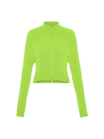 myMo Strickjacke in LIMETTE