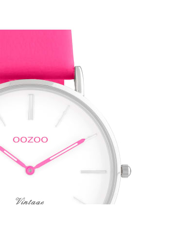 Oozoo Armbanduhr Oozoo Vintage Series pink mittel (ca. 36mm)