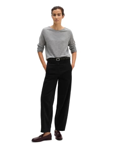 Marc O'Polo Strickpullover slim in Fine Grey Melange