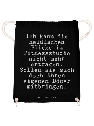 Mr. & Mrs. Panda Beutel Ich kann die neidischen... mit Spruch in Schwarz